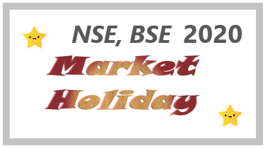 NSE BSE Market Holidays 2020