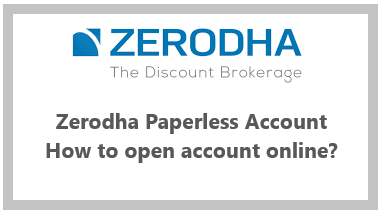 How to open online account with Zerodha